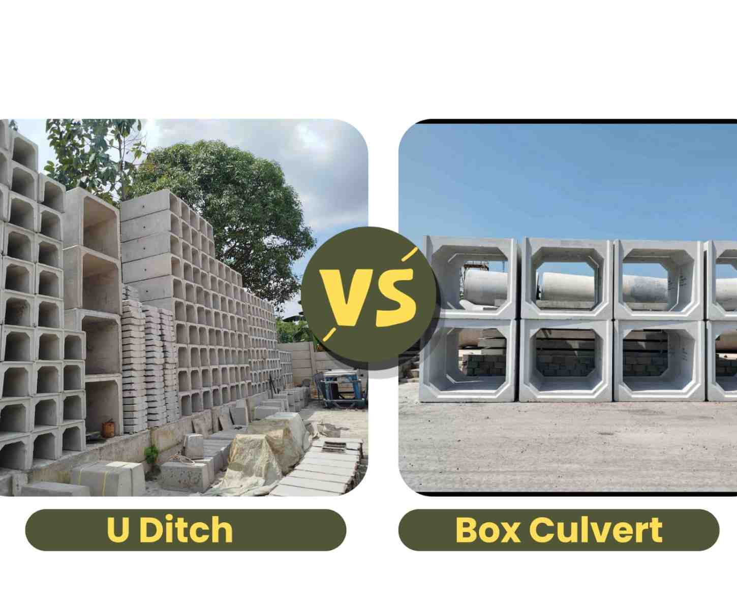Perbedaan u ditch dan Box Culvert