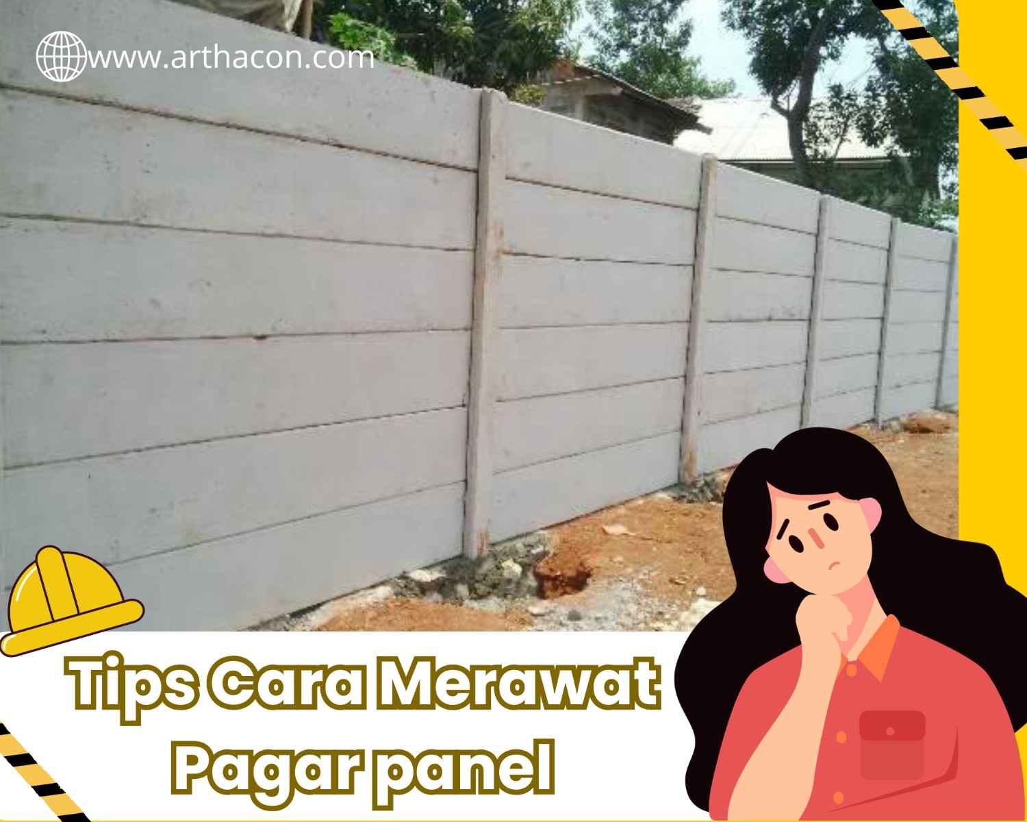 cara merawat pagar panel